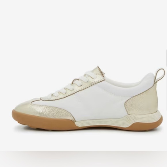 Anne Klein Walkon White and Gold Women’s Sneakers 7.5M - Picture 3 of 16